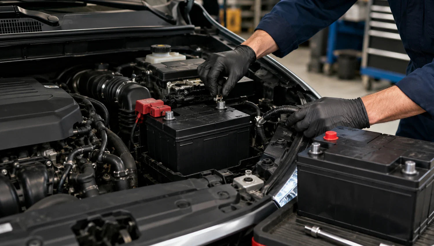 Car battery — service life and replacement