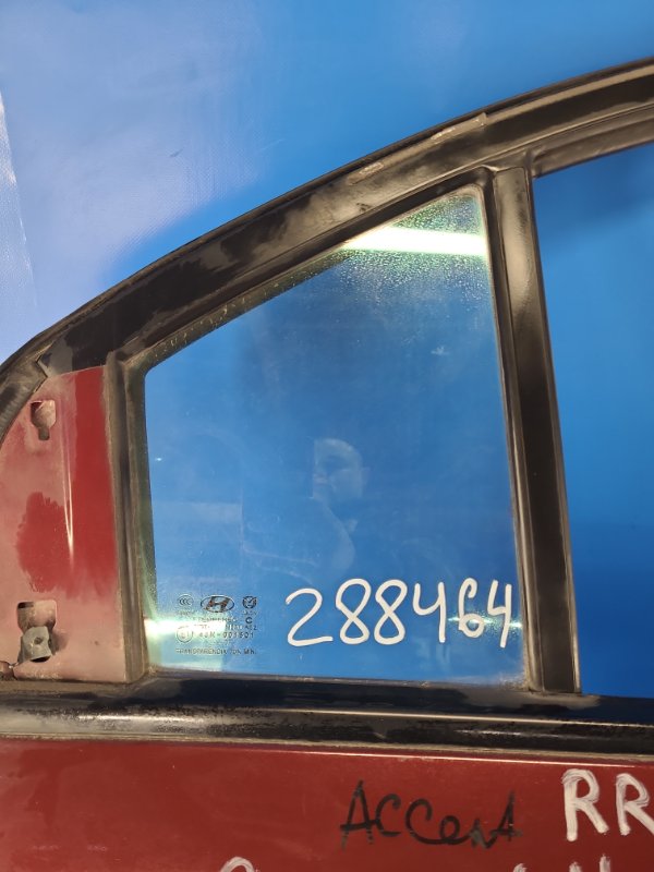 Door glass blind HYUNDAI ACCENT MC 06-10 Right Rear.