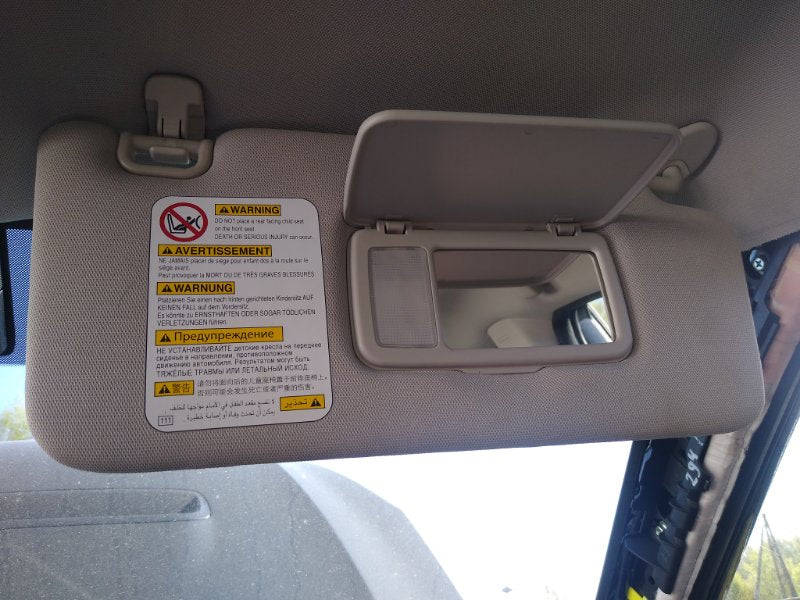 Sun visor SUBARU OUTBACK 09-14 BR 2014 Right