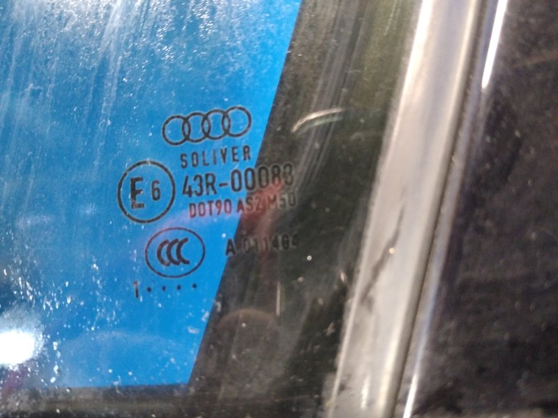 Door glass AUDI A6 (C7) 11-18 2011 Left. Front.