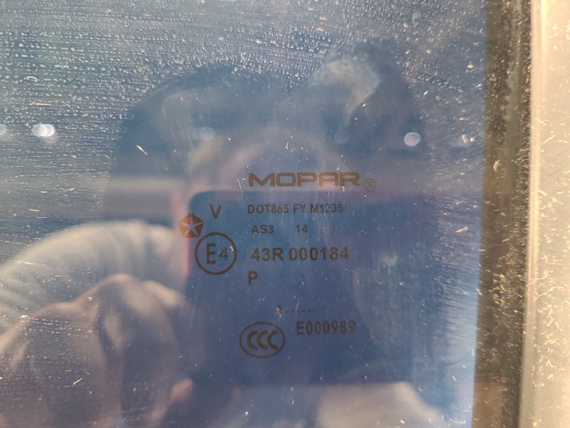 Door glass JEEP COMPASS 06-16 2014 Left. Rear.