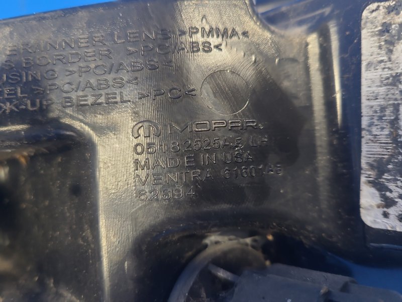 Exterior lamp CHRYSLER 200 10-14 2012 Left.