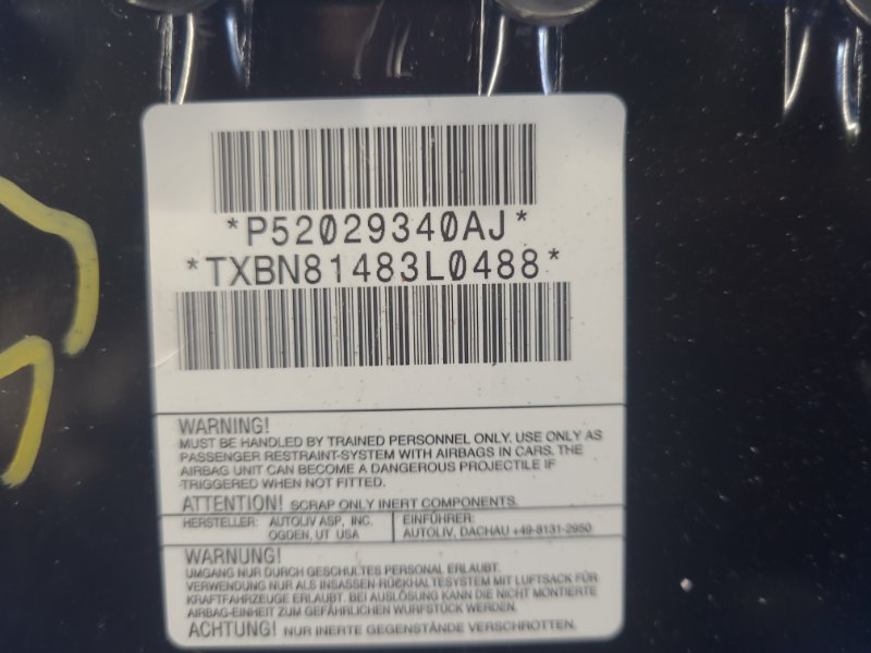 Chrysler 200 Passenger Airbag 10-14 2013