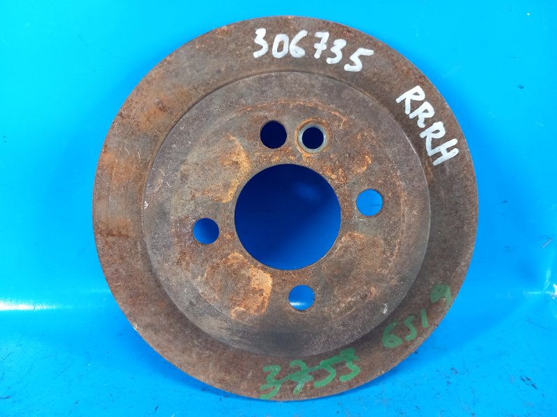 Rear brake disc MINI COOPER S R57 09-15 2011 Right