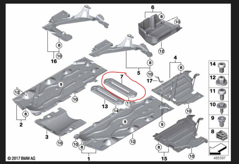 Bracket MINI Cooper (F57) 15- 2016
