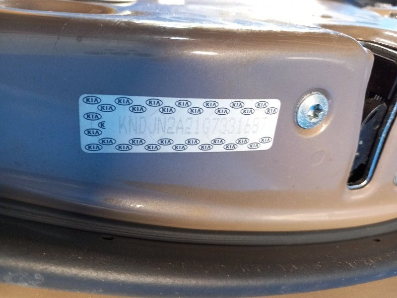 Door KIA SOUL PS 13-19 2016 Left. Rear.