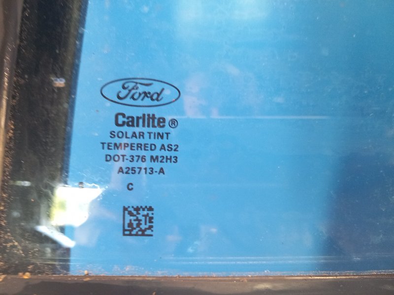 Door glass FORD FOCUS 10-18 2015 Left. Rear.