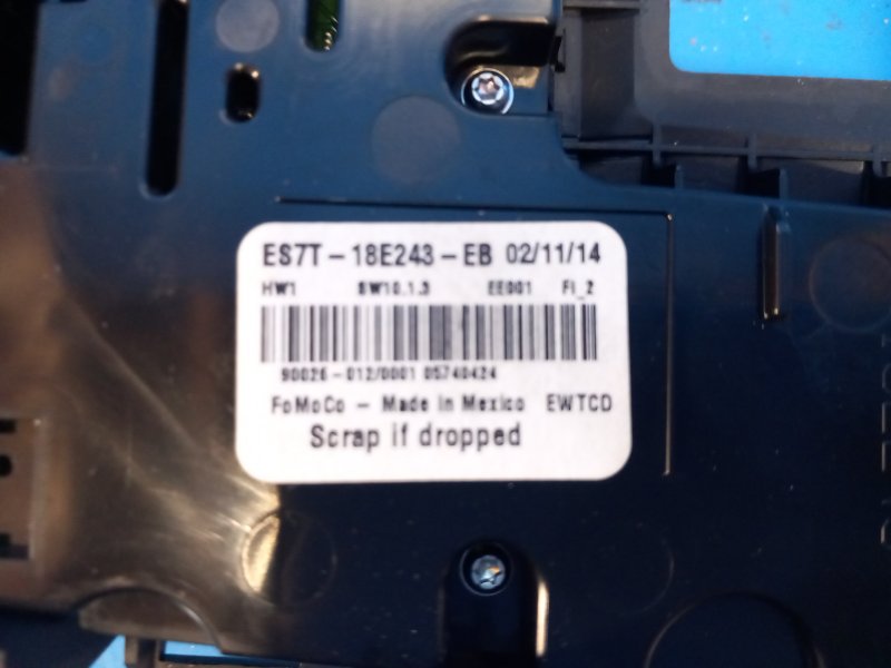 Ford Fusion 14-2014 Heater Control Unit