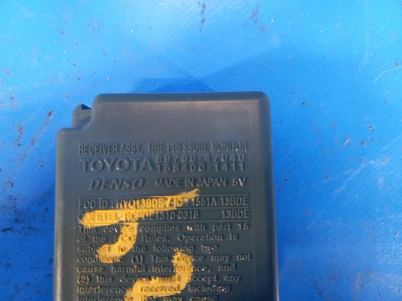 Tire Pressure Control Unit for Toyota Prius Plus 11-14 2013