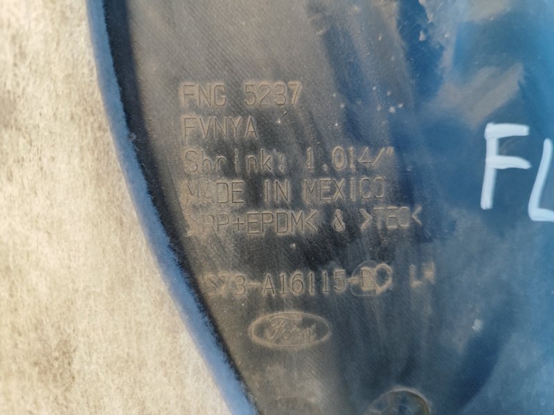 Mudguard FORD FUSION 14- Left. Front.