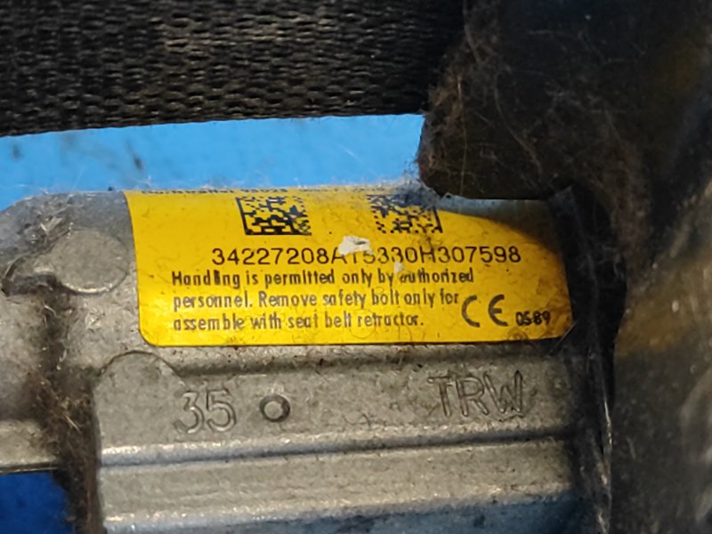 Seat belt FORD FUSION 14- Right Front.