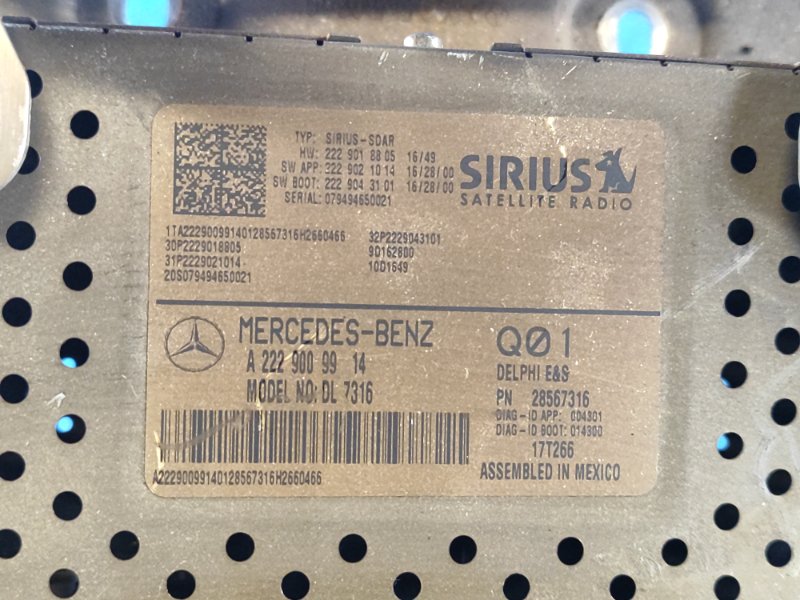 Audio amplifier Mercedes GLC-Class X253 15-19 2017