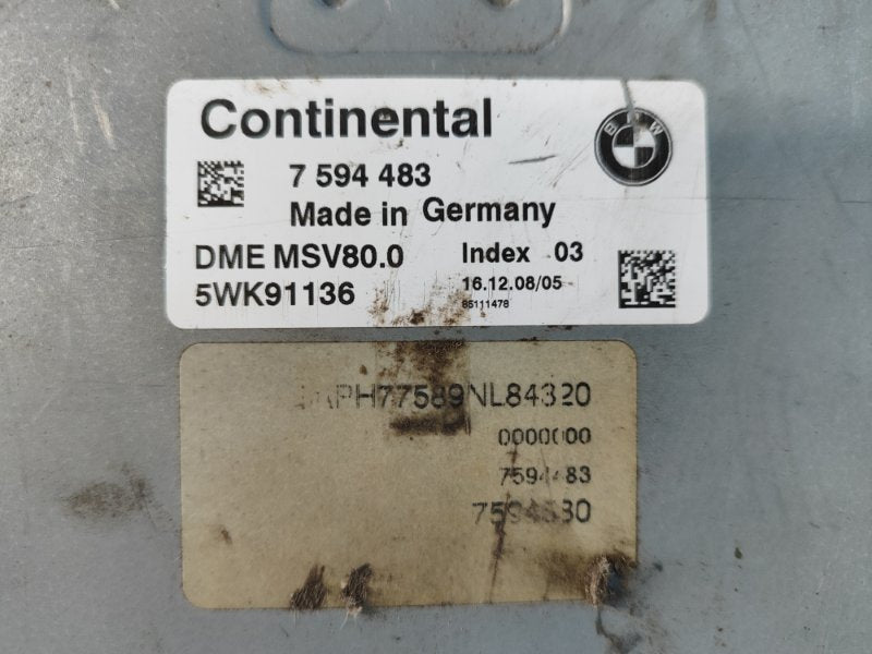 Engine Control Unit BMW 3 Series (E90-E93) 2005–2014