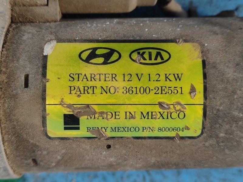 Starter Hyundai Elantra MD 10-15