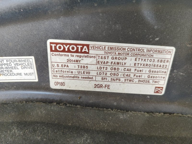 Hood Toyota Venza 09-16 2013