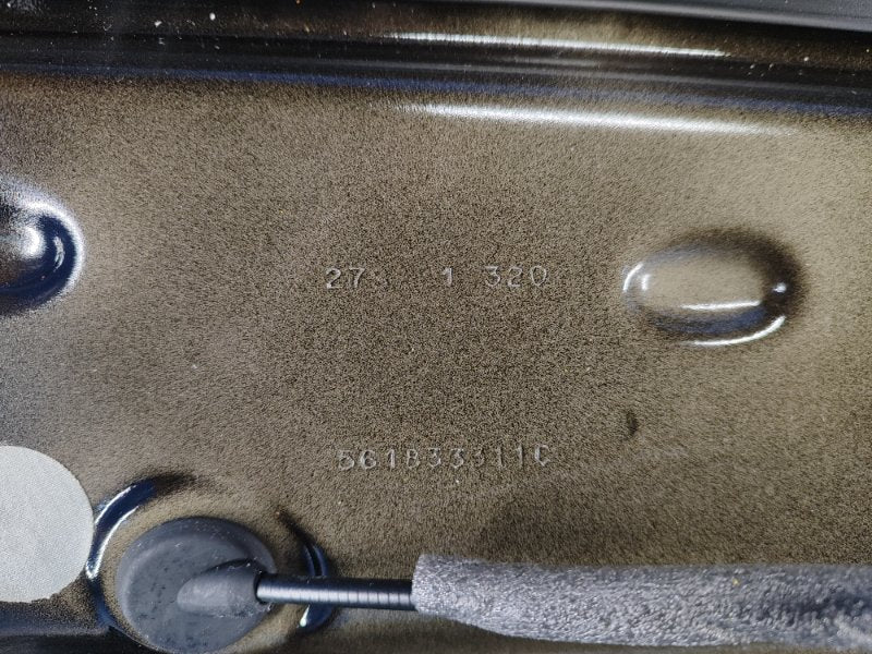 Door VOLKSWAGEN PASSAT B8 14- 2015 Left. Rear.