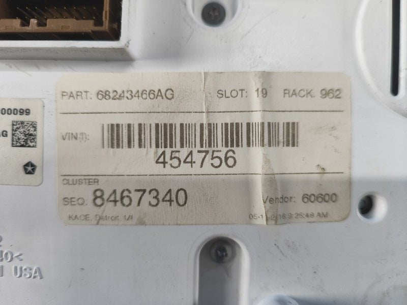 Jeep Grand Cherokee 11-22 2016 instrument cluster