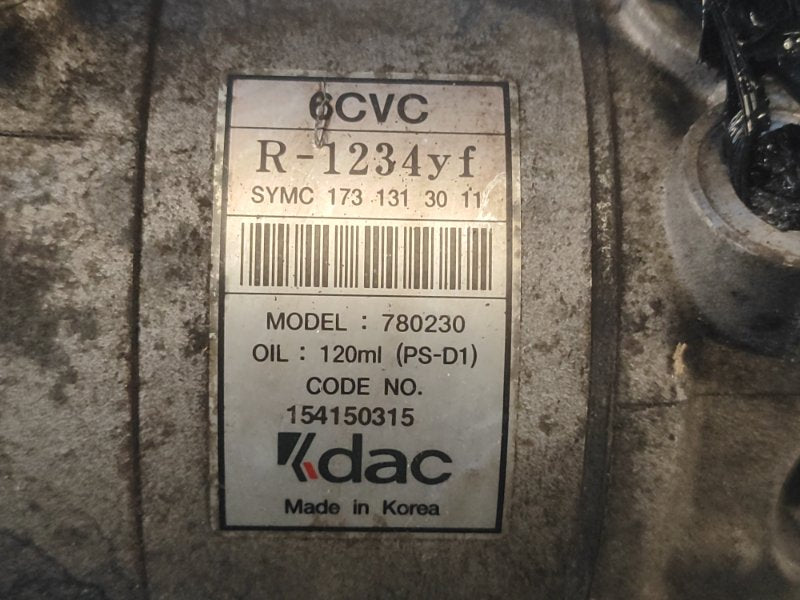Air conditioning compressor SSANGYONG TIVOLI 15-19