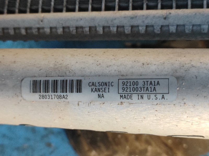 Air conditioning radiator NISSAN ALTIMA L33 12-18 2012-2018