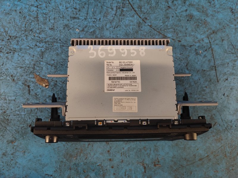 Radio tape recorder TOYOTA PRIUS - 30 09-17 2009-2017