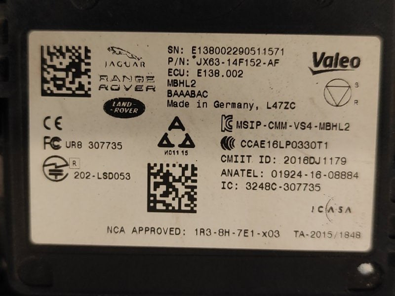 Blind spot sensor LAND ROVER VELAR 17- 2020