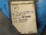 Seat belt TOYOTA PRIUS - 30 09-17 2009-2017 Rear Right