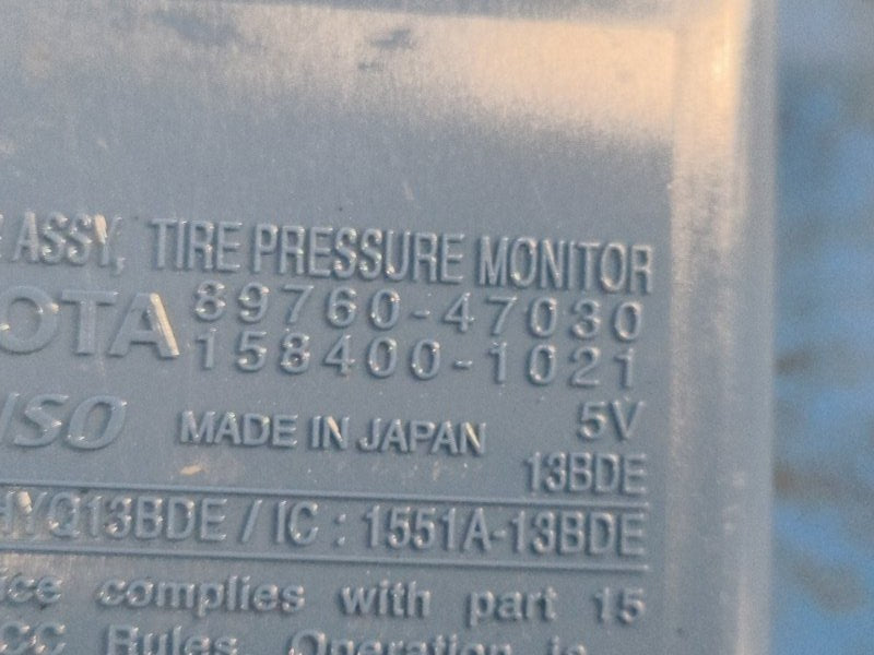 Tire pressure control unit TOYOTA PRIUS - 30 09-17 2009-2017
