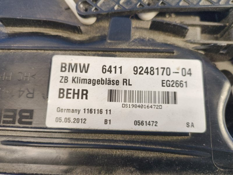 Stove motor BMW 6 SERIES (F13) 12-18 2013