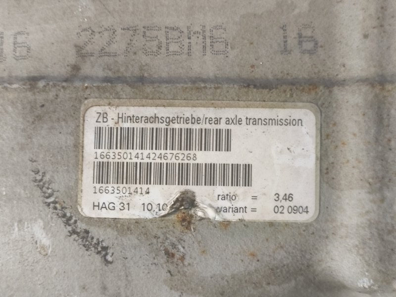 Rear gearbox MERCEDES GL-CLASS X166 12-16 2012