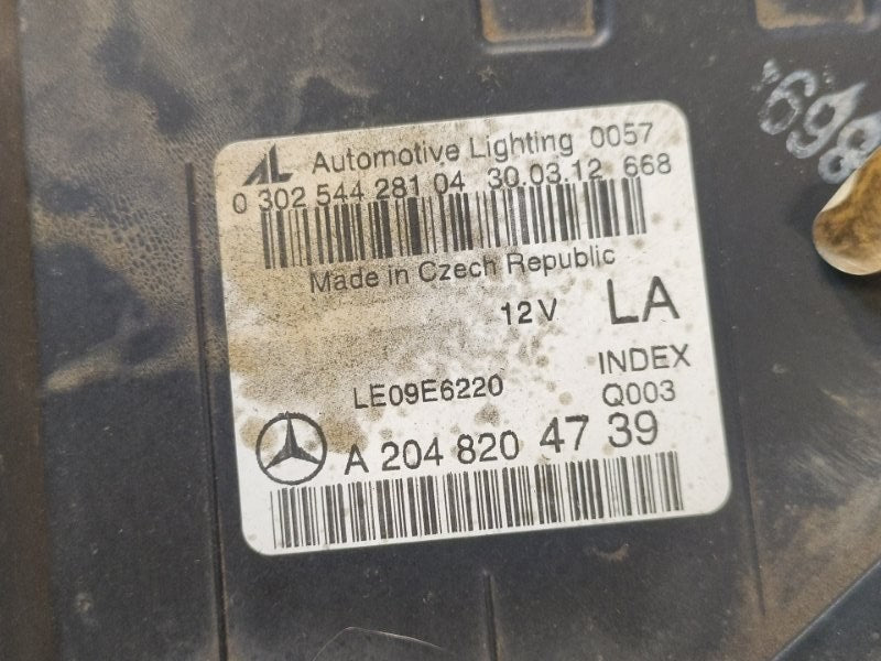 Headlight MERCEDES C-CLASS W204 07-14 2007-2014 Left