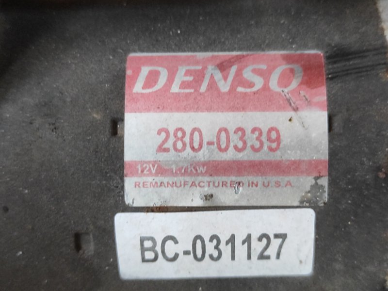 Starter TOYOTA MATRIX 08-14 2008-2014