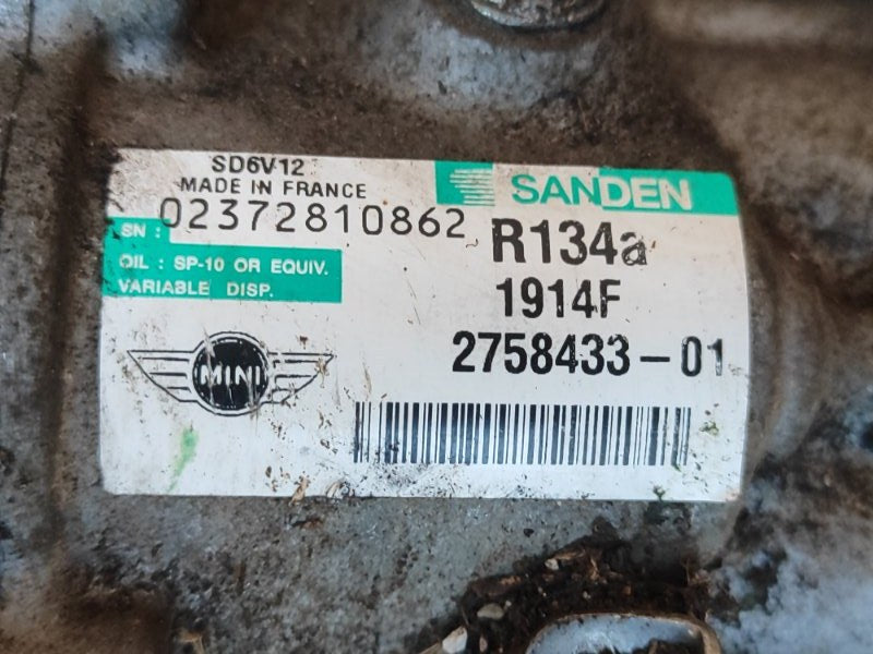 Air conditioning compressor MINI COOPER S CLUBMAN R55 05-14 2008