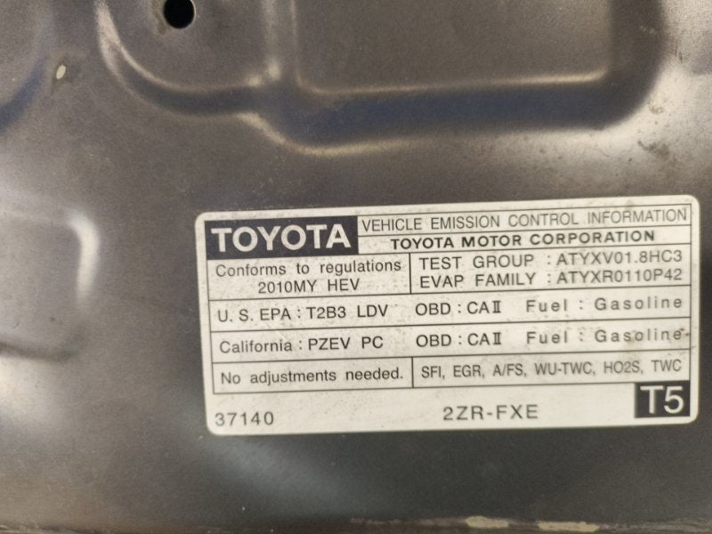 Hood TOYOTA PRIUS - 30 09-17 2009-2017