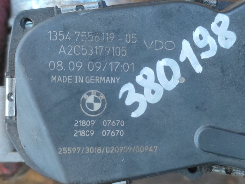 Throttle valve BMW 3 SERIES (E90-E93) 2005–2014 2007