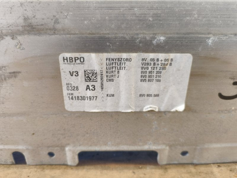 Front bumper reinforcement AUDI A3 (8V) 12–17 2014