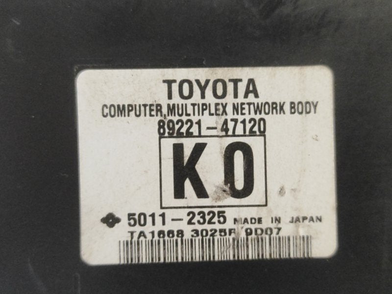 Electronic block TOYOTA PRIUS - 30 09-17 2012