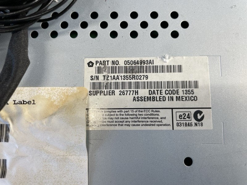 Monitor DODGE JOURNEY 08-20 2015