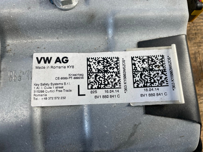 Passenger airbag AUDI A3 (8V) 12–17 2014