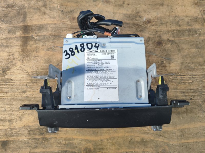 Radio tape recorder TOYOTA RAV4 13-19 2016