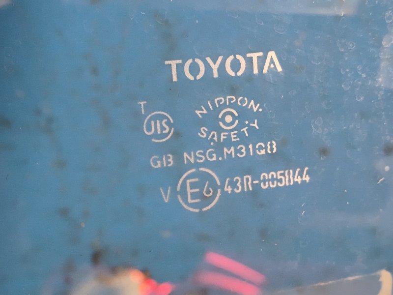Door glass TOYOTA PRIUS PLUS 11-14 2013 Rear Left